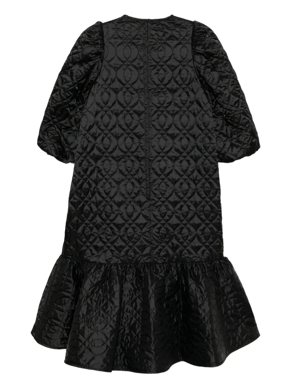 Noir Kei Ninomiya quilted dress - Zwart