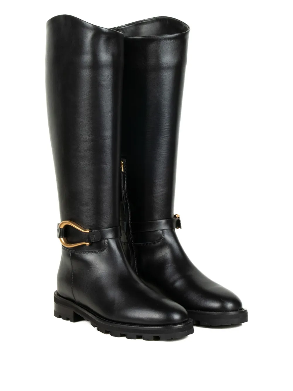 Roberto Festa 10mm Nia Embellished Knee-high Boots In Black