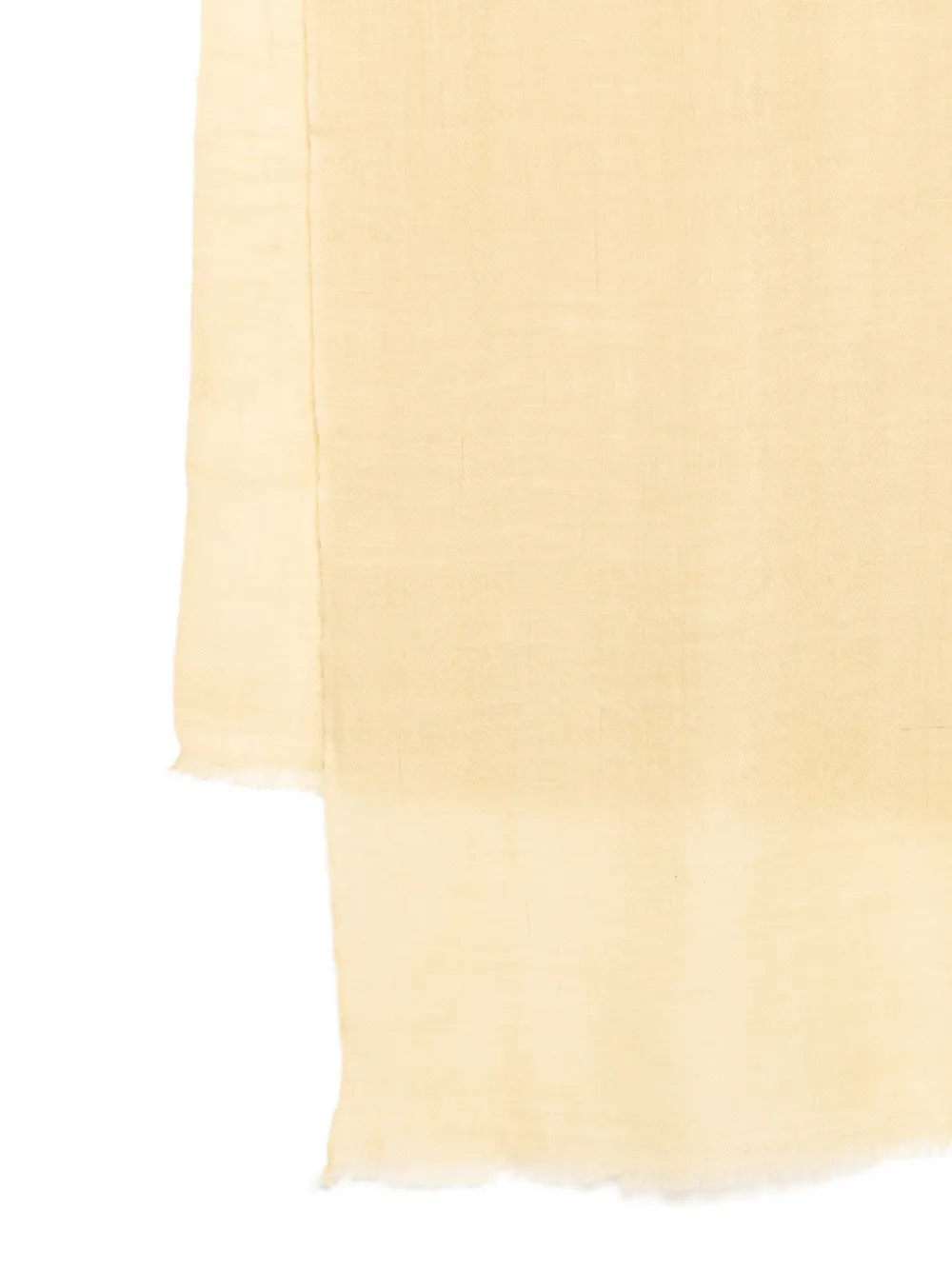 AKEE INTERNATIONAL raw-edge scarf - Geel