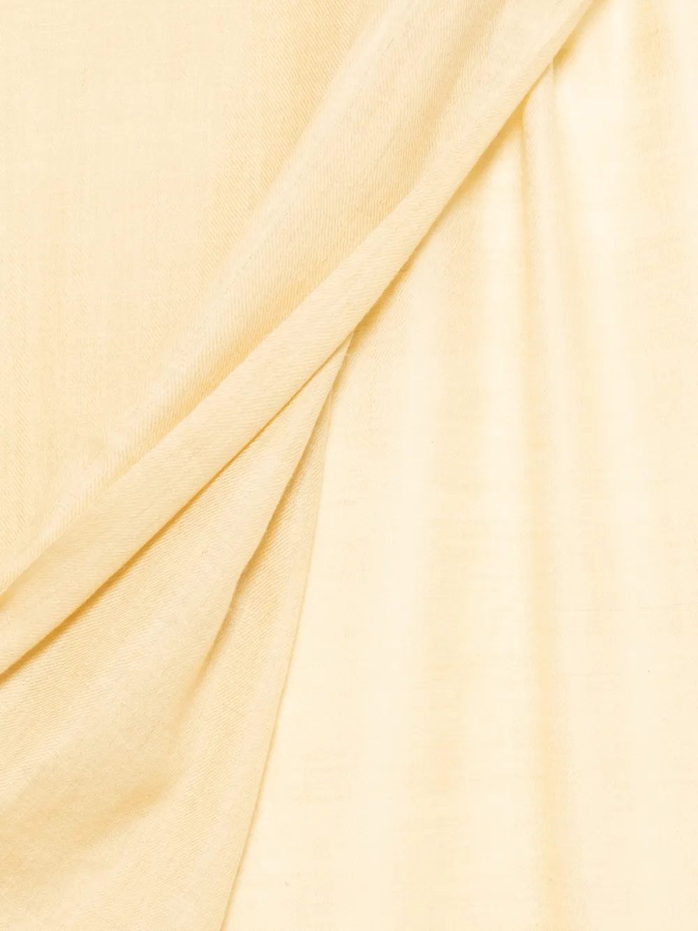  Akee International Raw-edge Scarf - Yellow 