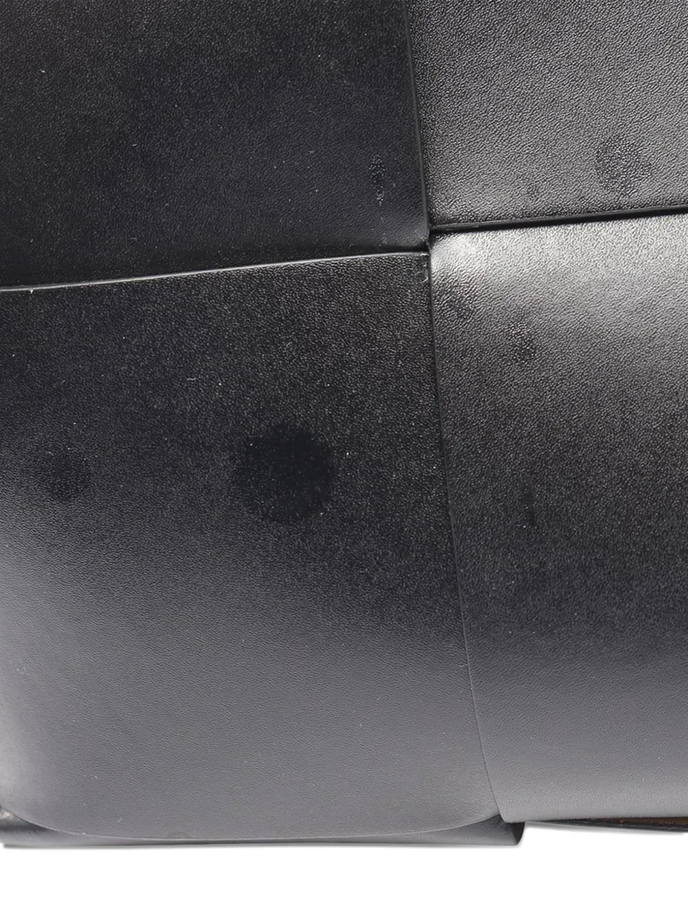 Pre-owned Bottega Veneta 2012-2025 Large Leather Maxi Intrecciato Arco Tote Bag In Black