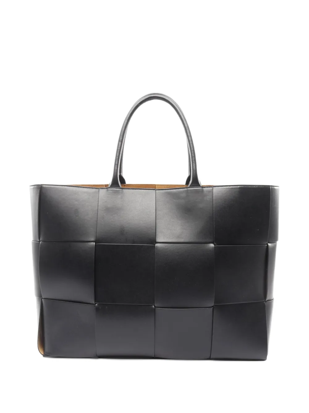 Bottega Veneta Pre-Owned Borsa tote Arco grande in pelle con design Intrecciato Maxi 2012-2025 - Nero