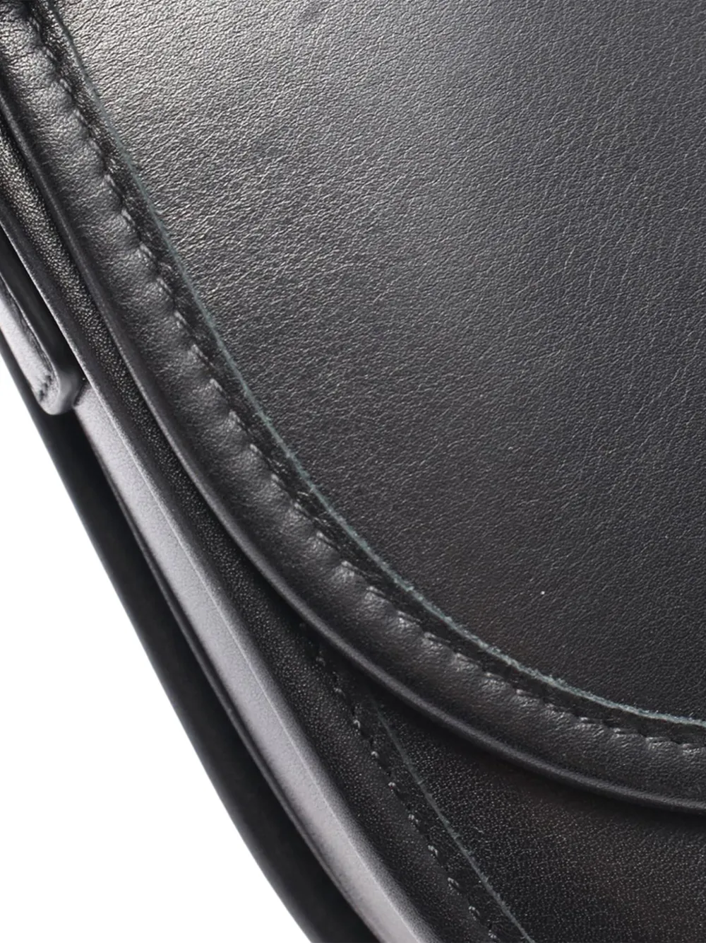 CELINE Pre-owned 2021-2025 Triomphe Leather Besace Crossbody Bag In Black