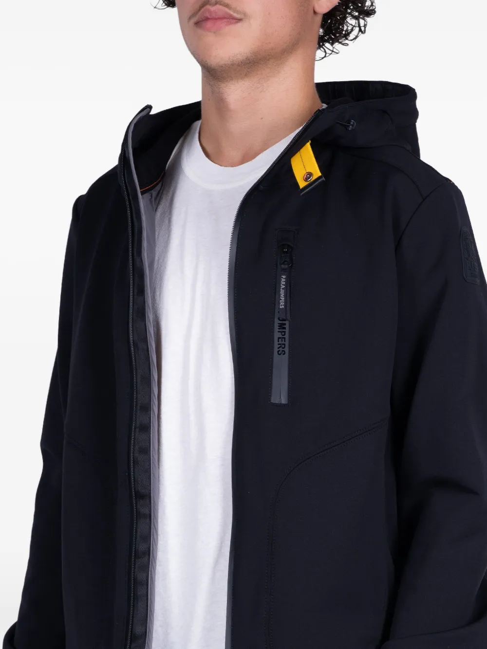 Parajumpers Zipped Hooded Jacket In Black