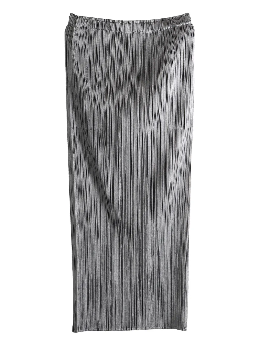 Issey Miyake Pleated Midi Skirt In Gray