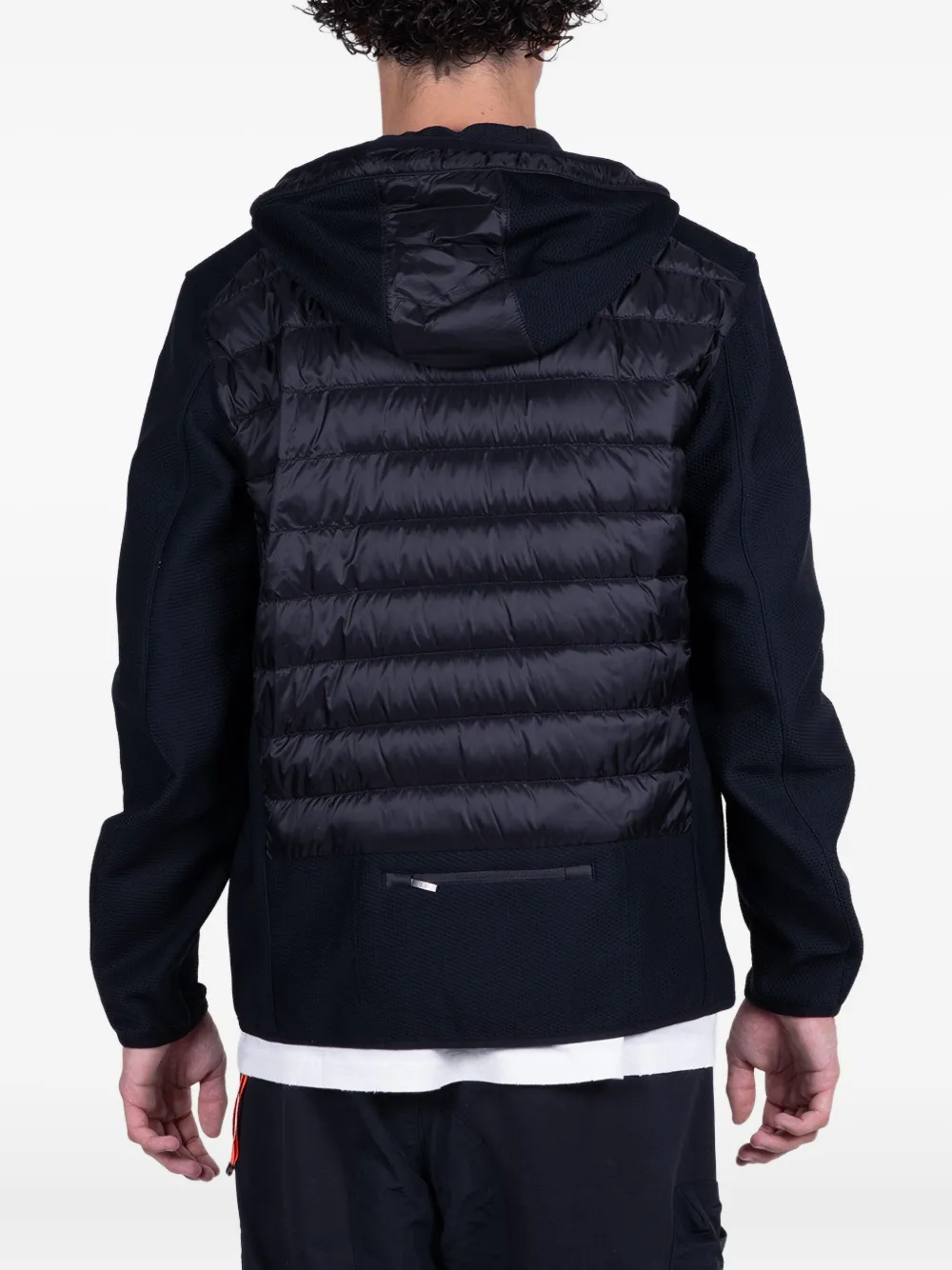 Parajumpers Nolan Hooded Panelled Padded Jacket In Black