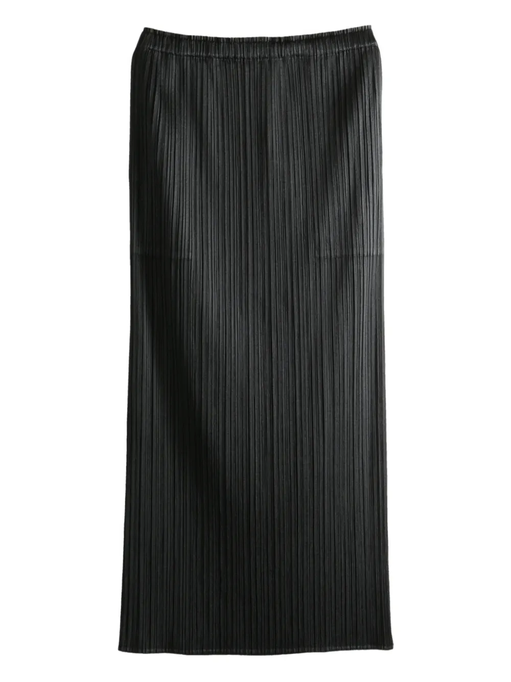 Issey Miyake Pleated Midi Skirt In Black