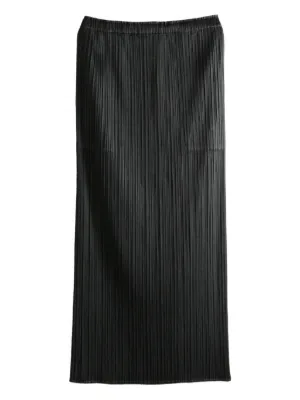 Pleats Please Issey Miyake プリーツ スカート | ブラック | FARFETCH JP