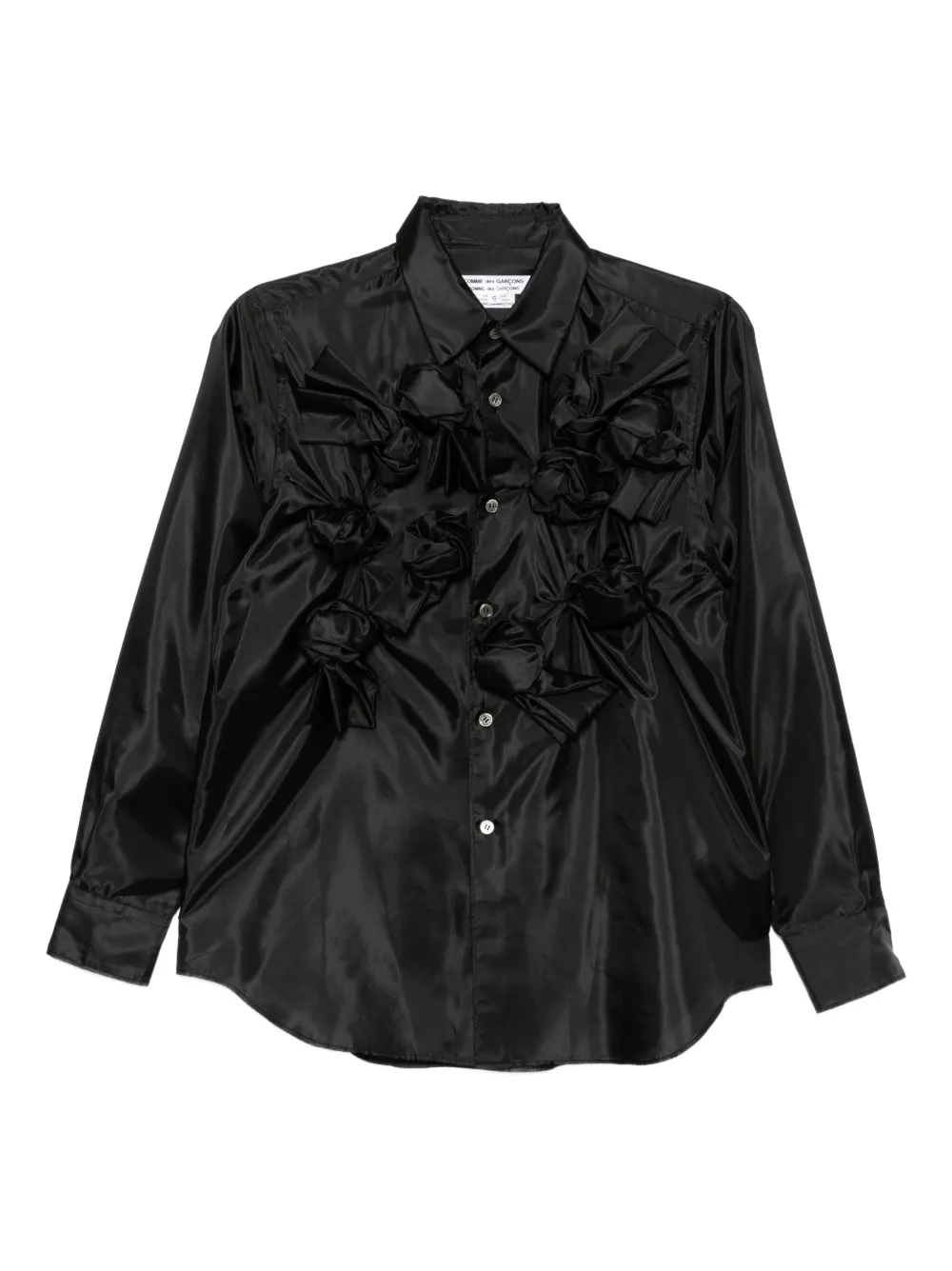 Comme Des Garçons Knotted Shirt In Black