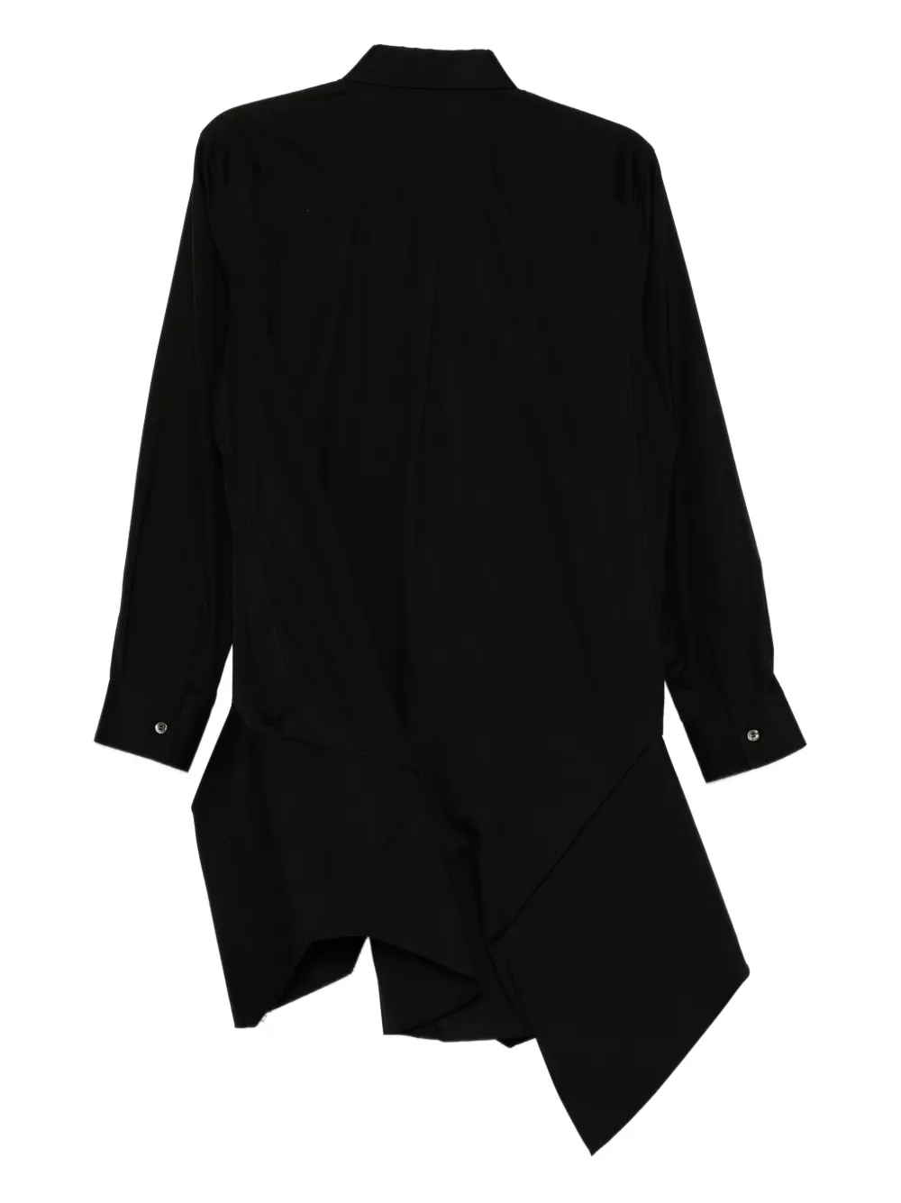 Comme Des Garçons asymmetric shirt - Zwart