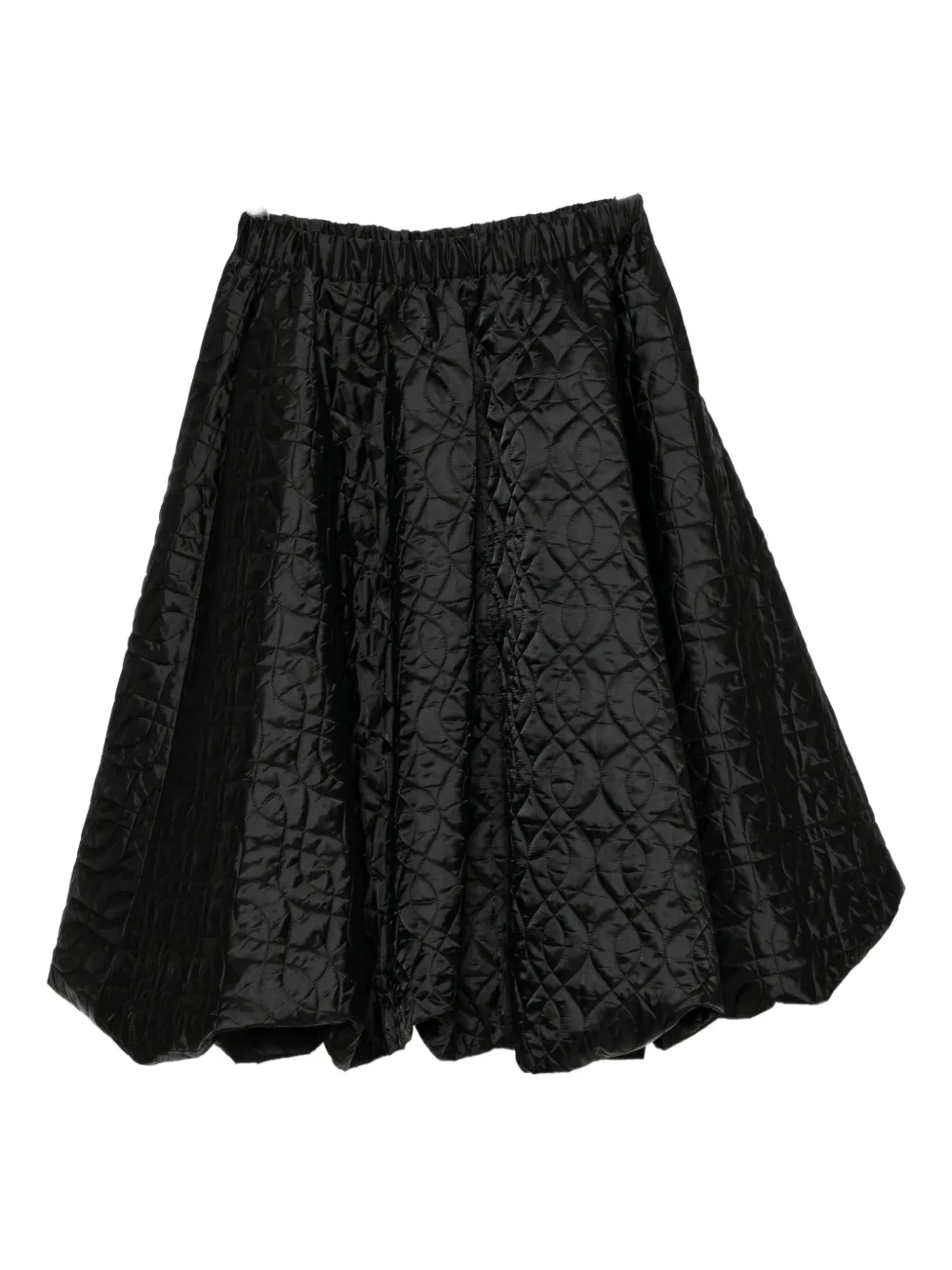 Noir Kei Ninomiya Twill Quilted Skirt In Black