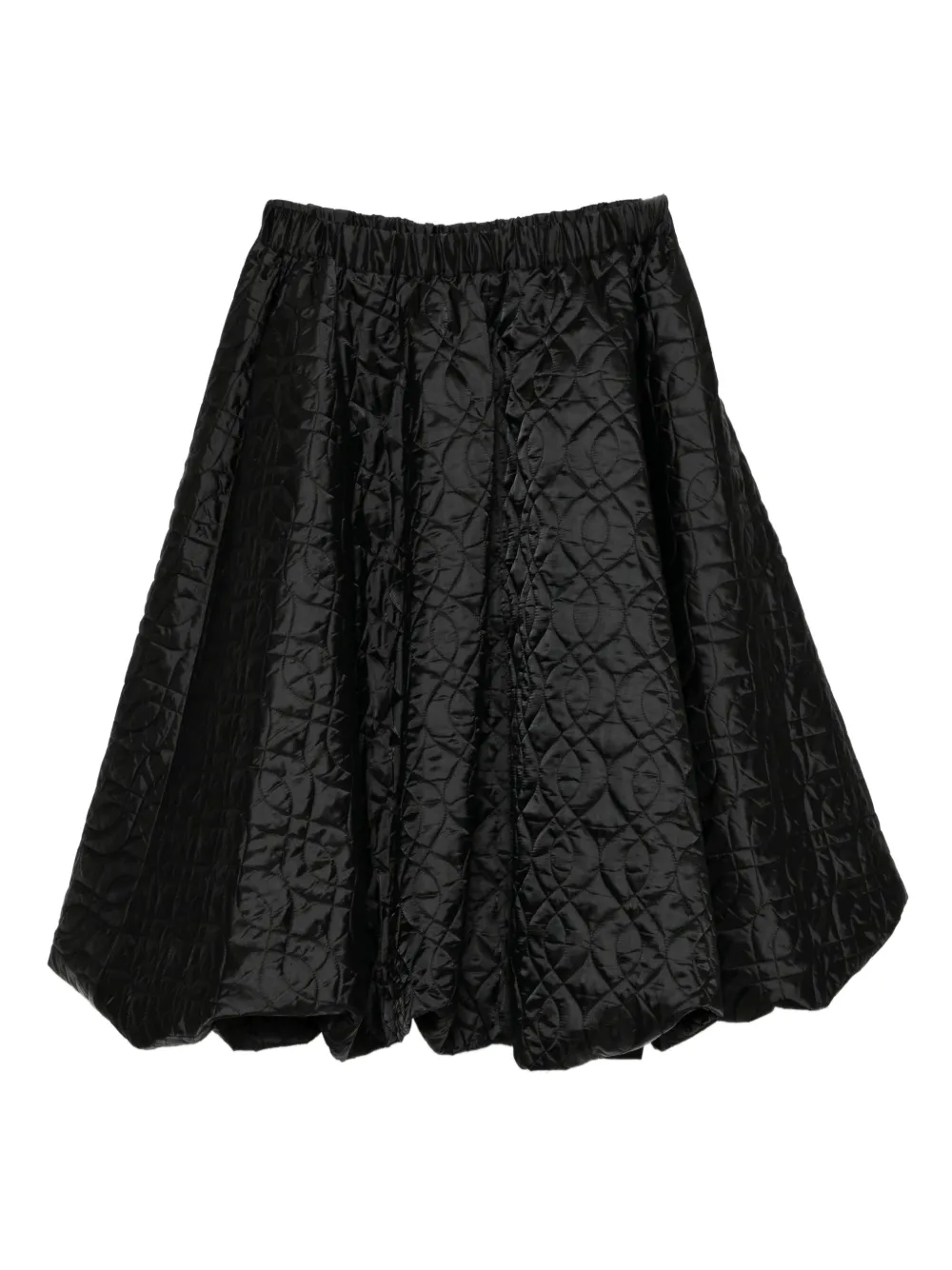 Noir Kei Ninomiya twill quilted skirt - Nero