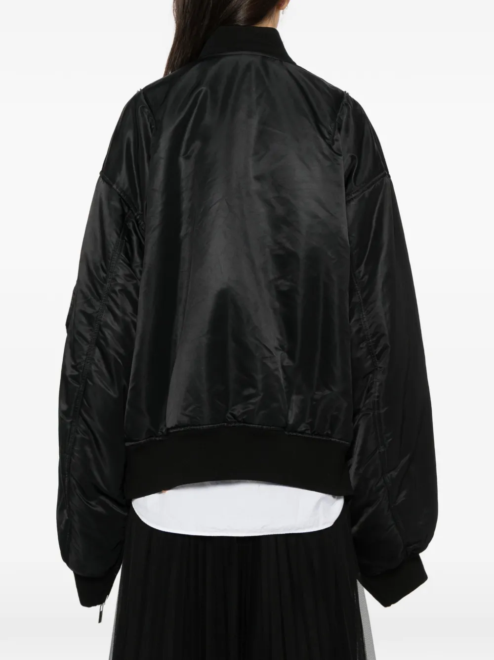 Noir Kei Ninomiya ジップアップ ボンバージャケット | ブラック