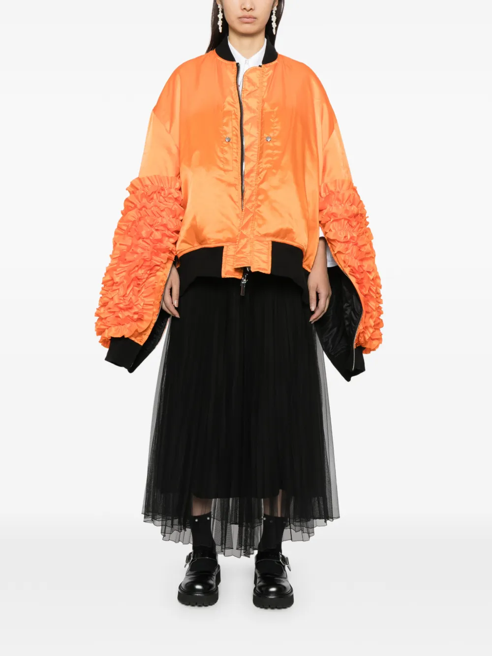 Noir Kei Ninomiya ジップアップ ボンバージャケット | ブラック