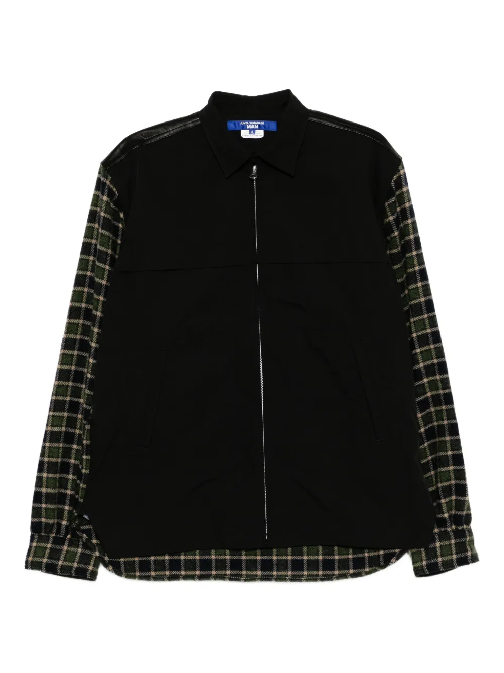 Junya Watanabe MAN checked flannel jacket | Black | Image 1