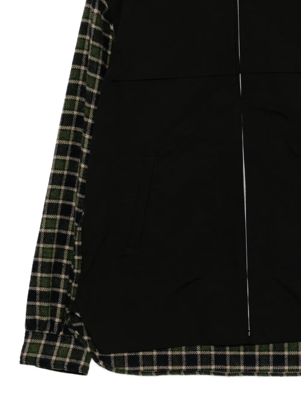  Junya Watanabe Man Checked Flannel Jacket - Black 