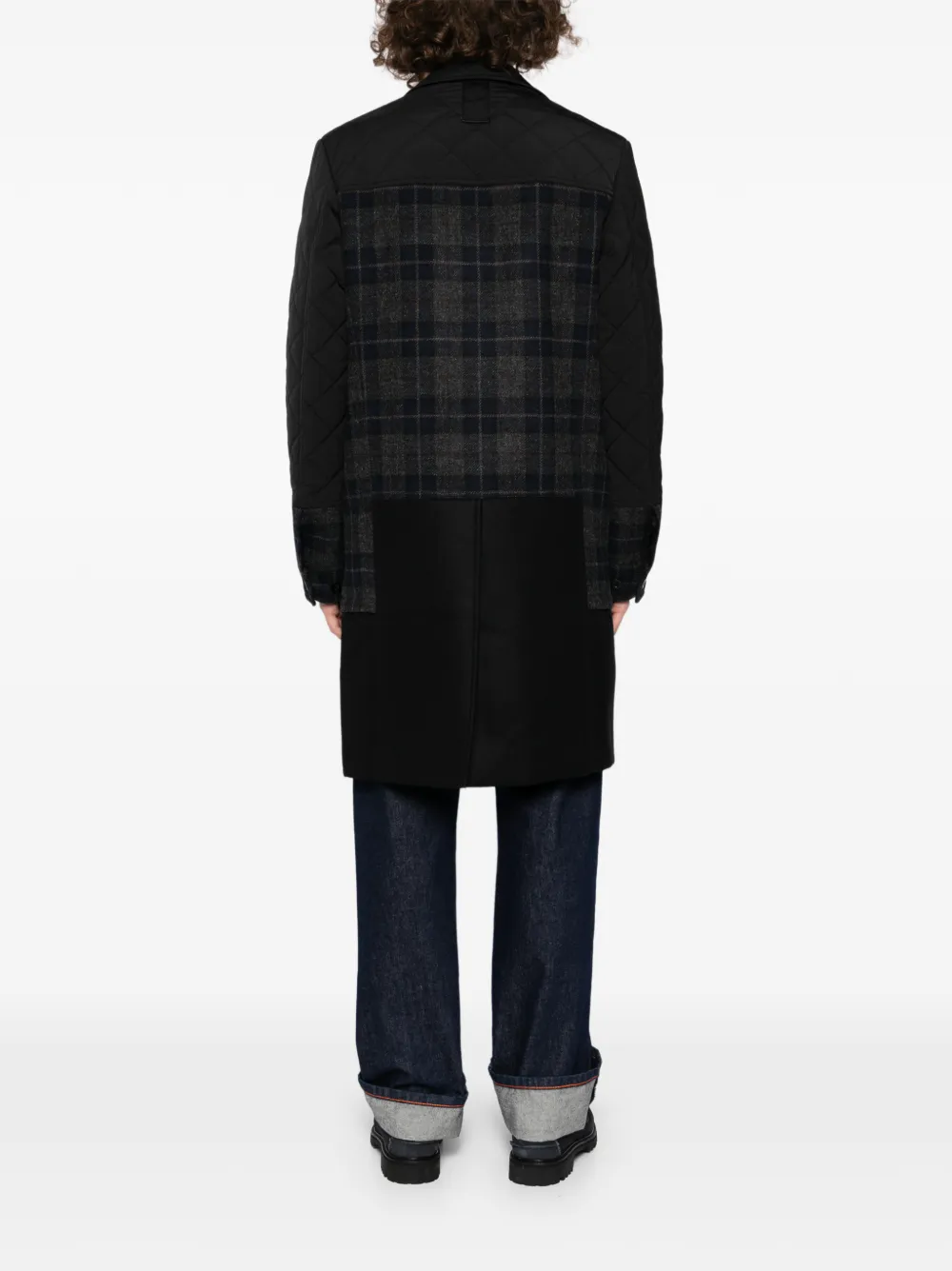 Junya Watanabe MAN x Filson geruite gewatteerde jas Zwart