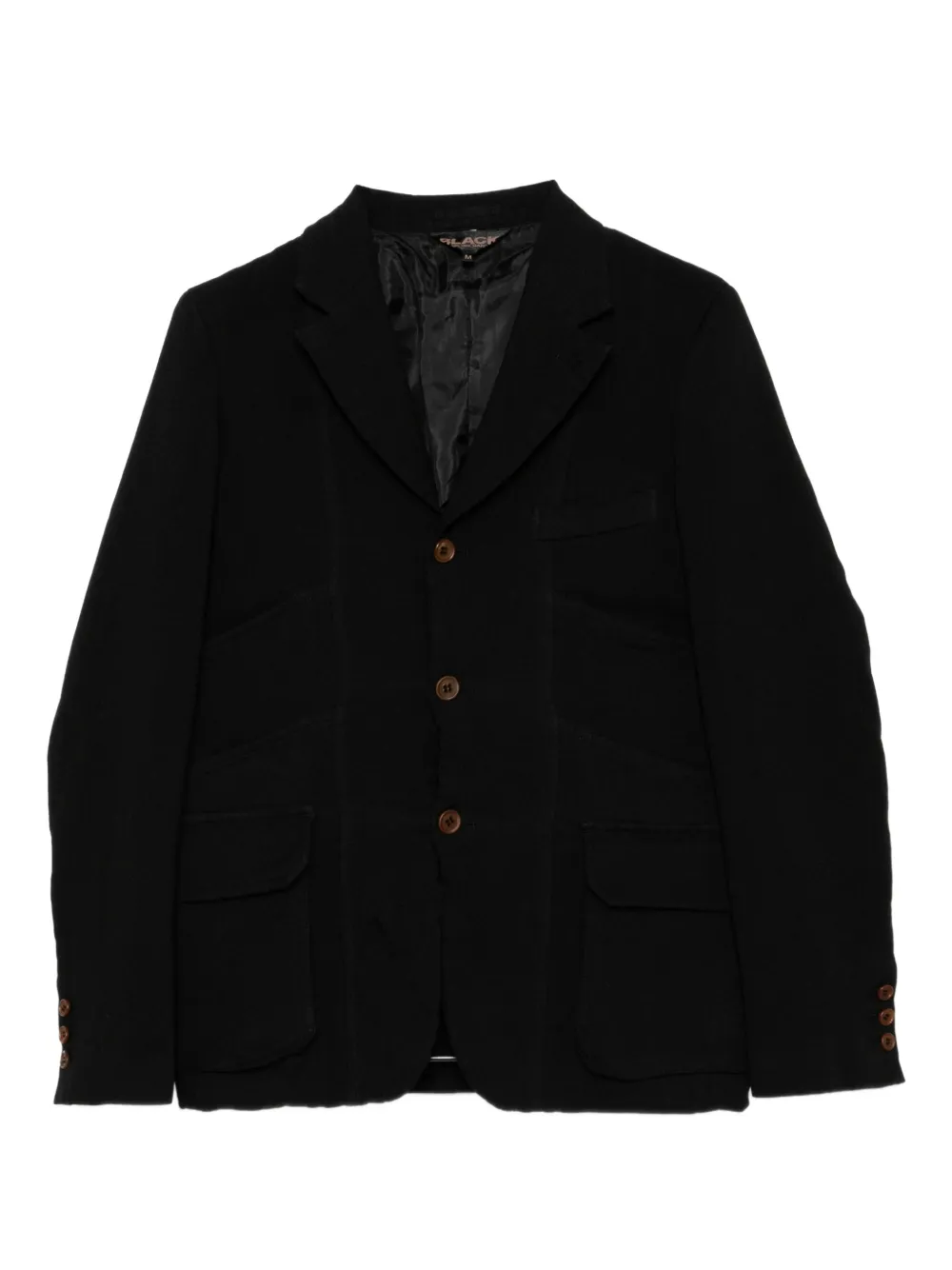 Black Comme Des Garçons panelled blazer - Nero