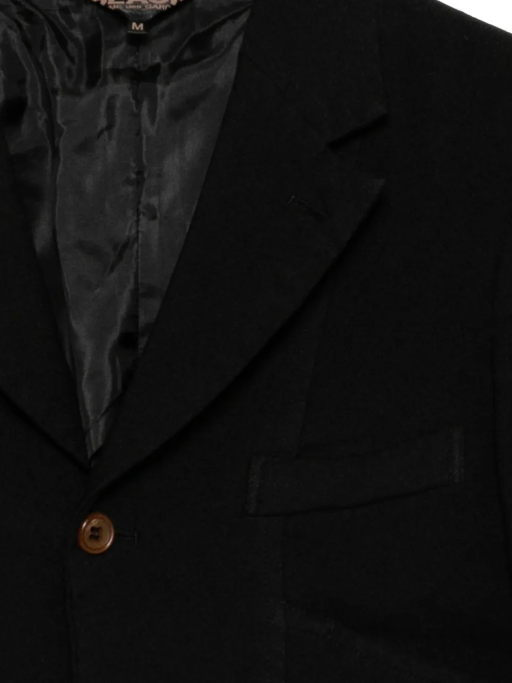 Black Comme Des Garçons Blazer met vlakken Zwart