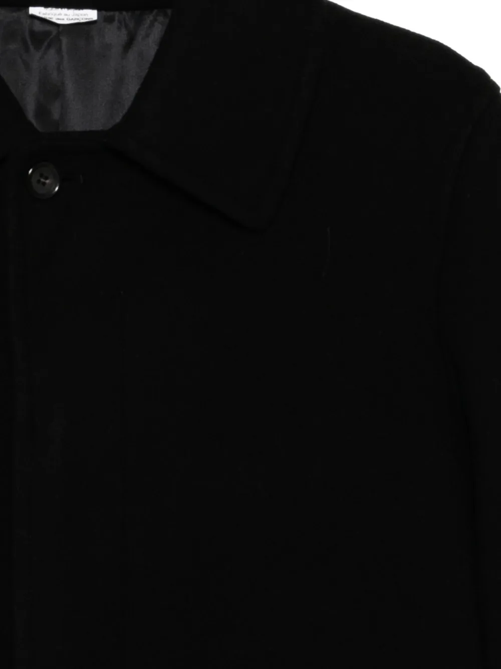 Comme Des Garçons Homme Deux Brushed Coat In Black