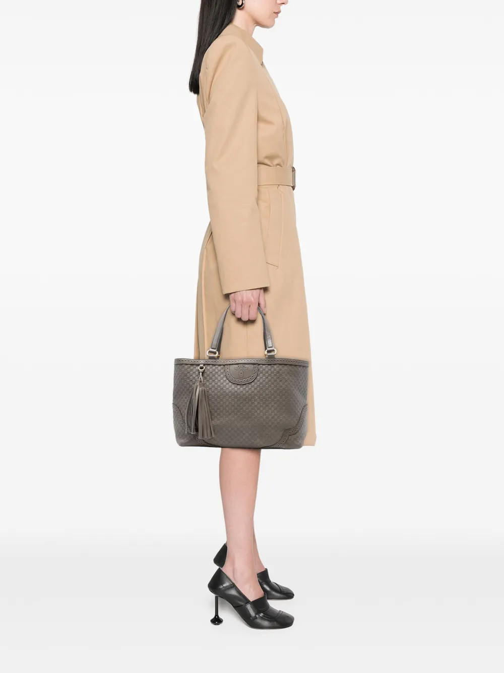 Gucci Pre-Owned 2016-2025 Large Microguccissima Brogue Duilio tote bag | Pre-owned & Archive | Image 2