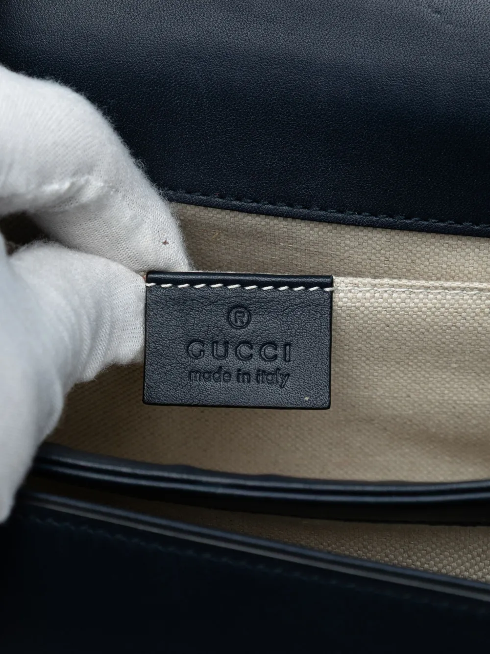 Pre-owned Gucci 2016-2025 Mini Leather Bamboo Dionysus Web Satchel In Blue