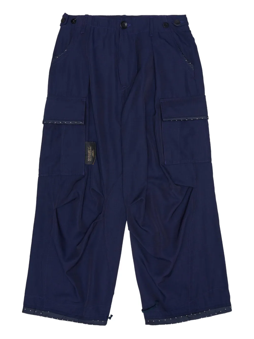 Undercover button-fastening cargo pants - Blu