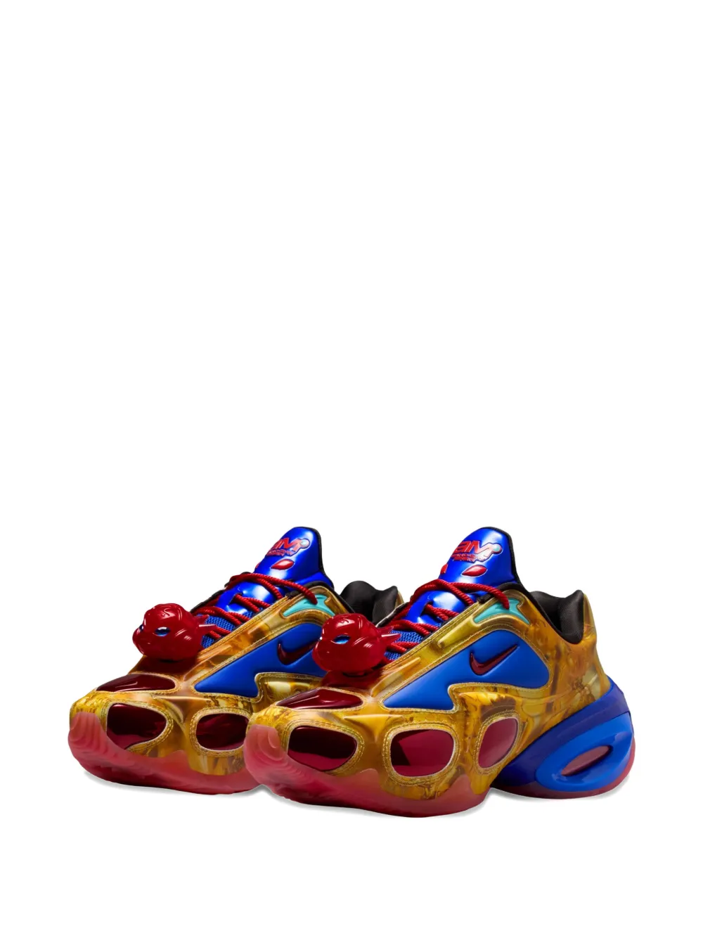 Nike x WINDOWSEN sneakers met marmer-print en uitgesneden details Blauw