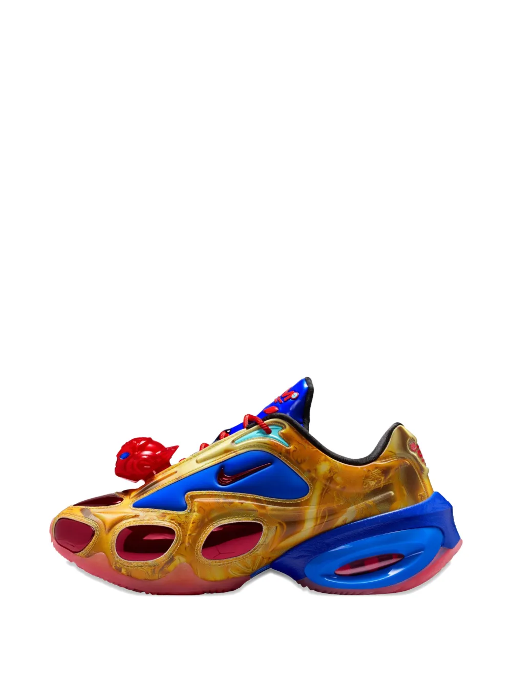 Nike x WINDOWSEN cut-out marble-print sneakers - Blau