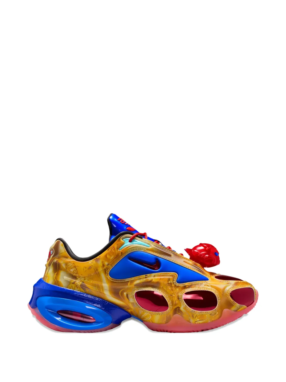Nike x WINDOWSEN sneakers met marmer-print en uitgesneden details Blauw