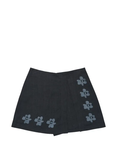 Perks And Mini floral pinstripe shorts