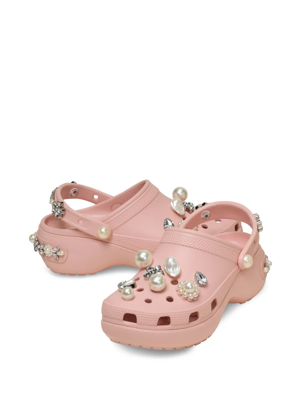 Crocs x Simone Rocha klompen verfraaid met parels Roze