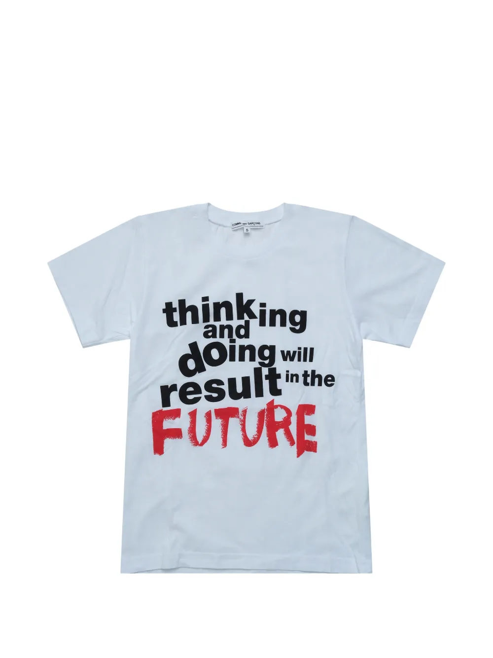 Comme Des Garçons slogan-print T-shirt