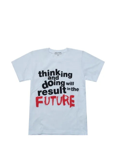 Comme Des Garçons slogan-print T-shirt