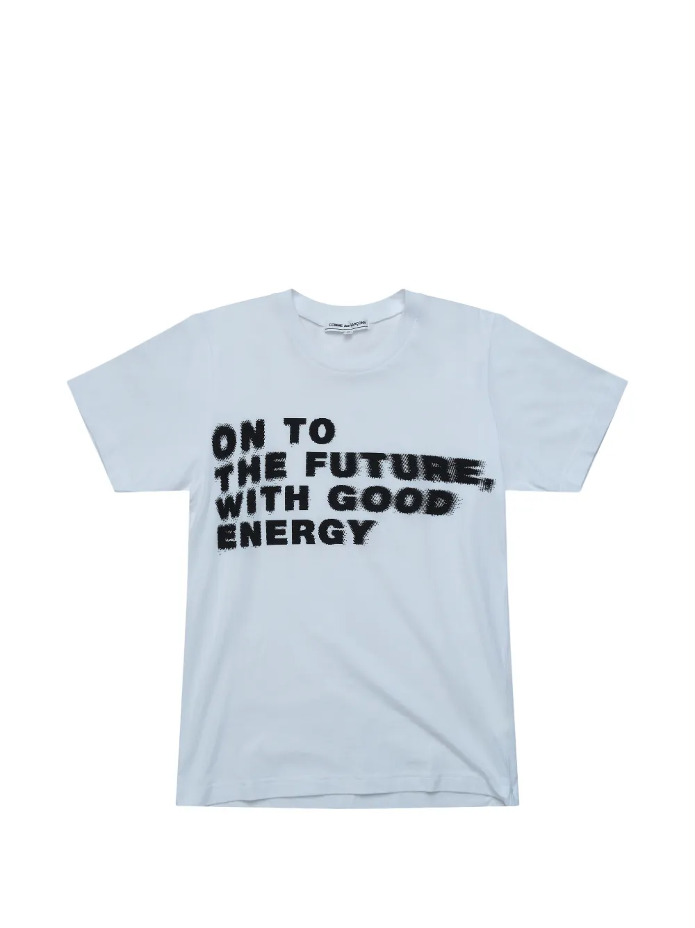 Comme Des Garçons slogan-print cotton T-shirt