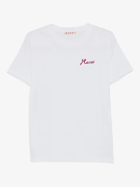 Marni embroidered-logo T-shirt