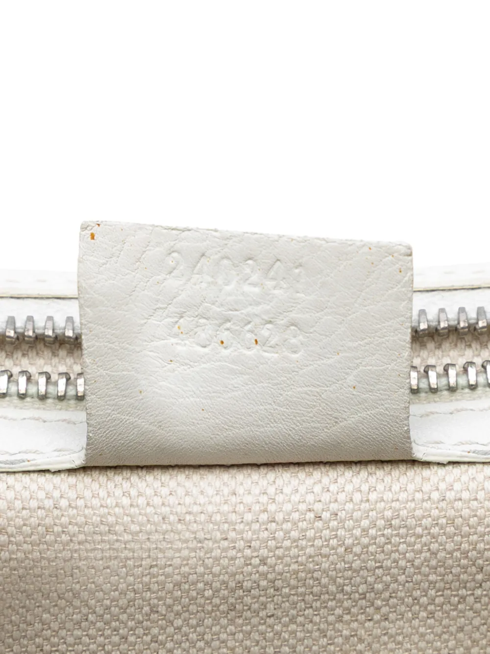 Pre-owned Gucci 2016-2025 Large Pebbled Calfskin New Bamboo Top Handle Bag Satchel In White