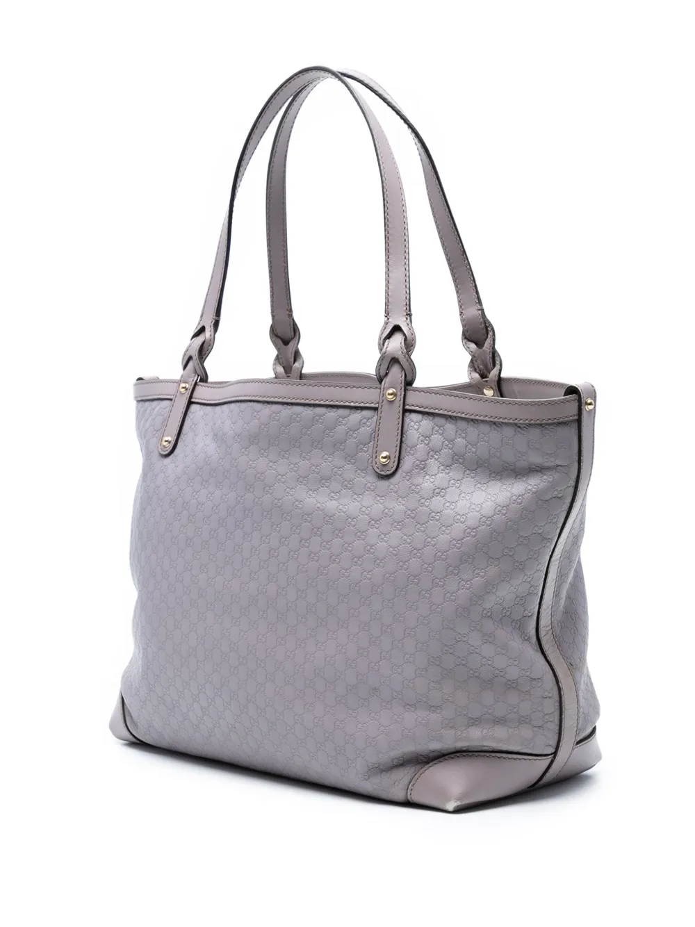 GUCCI Pre-owned 2016-2025 Medium Microssima Craft Tote Bag In Purple