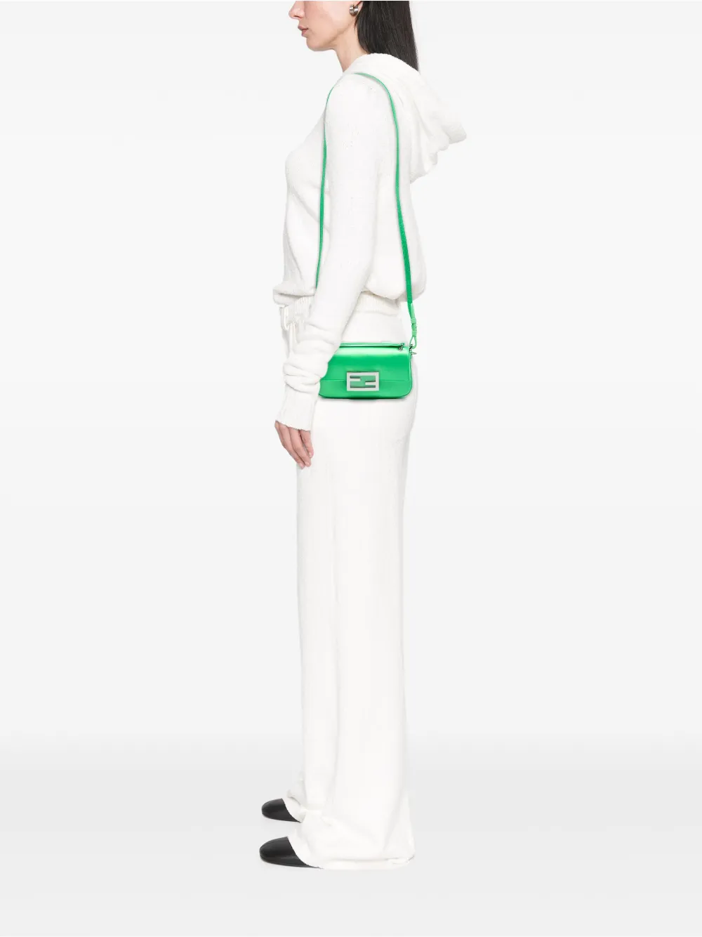 Fendi Pre-Owned 2021-2025 Silk Baguette Phone Pouch satchel | Pre-Owned | Image 2