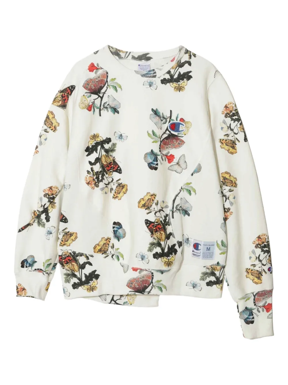 Undercover x Champion floral-print sweatshirt - Toni neutri