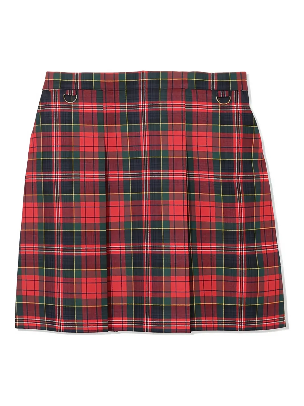 Undercover check buckle skirts - Rosso