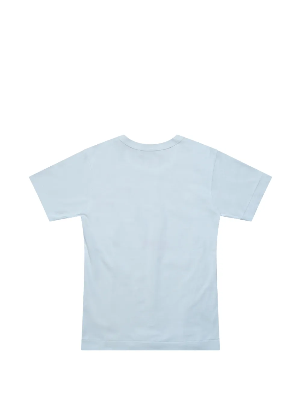 Comme Des Garçons Play T-shirt met hart-patch verfraaid met kristallen Blauw