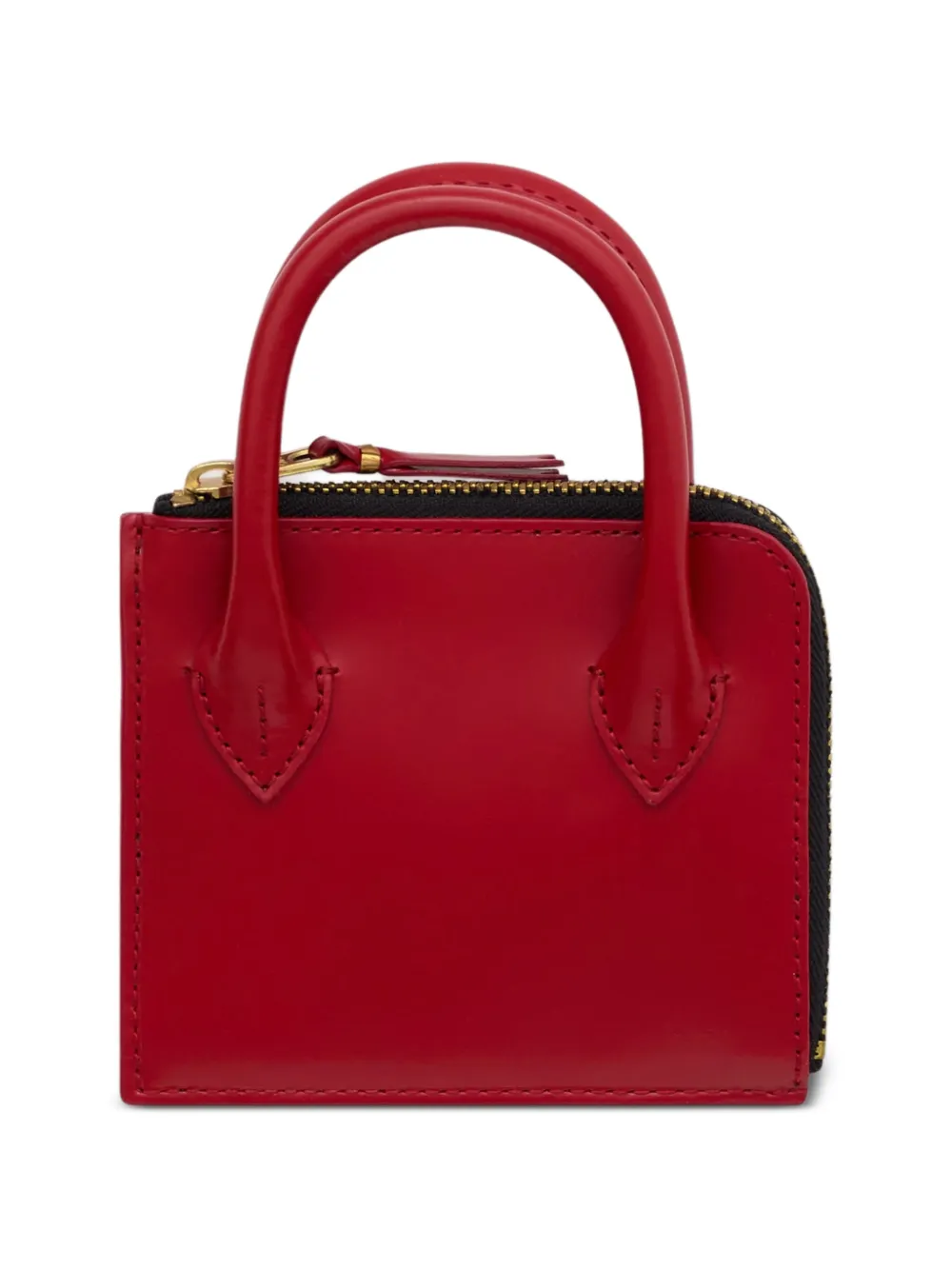 Comme Des Garçons Wallet top handle zip wallet - Rosso