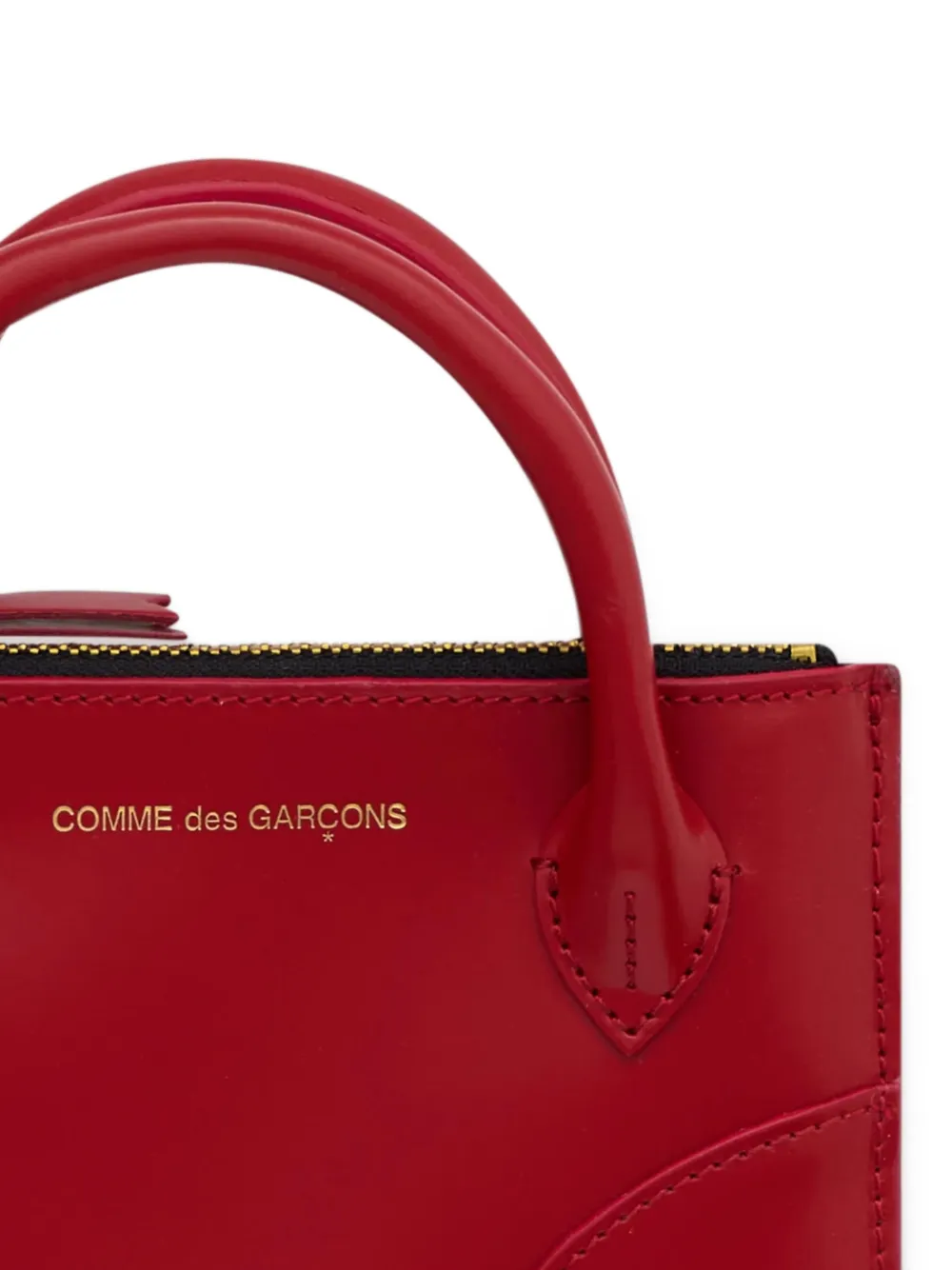  Comme Des Garçons Wallet Top Handle Zip Wallet - Red 