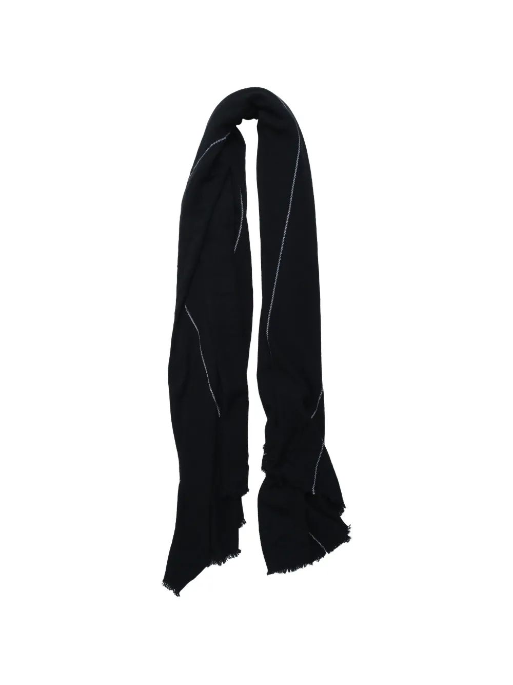 Comme Des Garçons x William Welstead striped frayed scarf