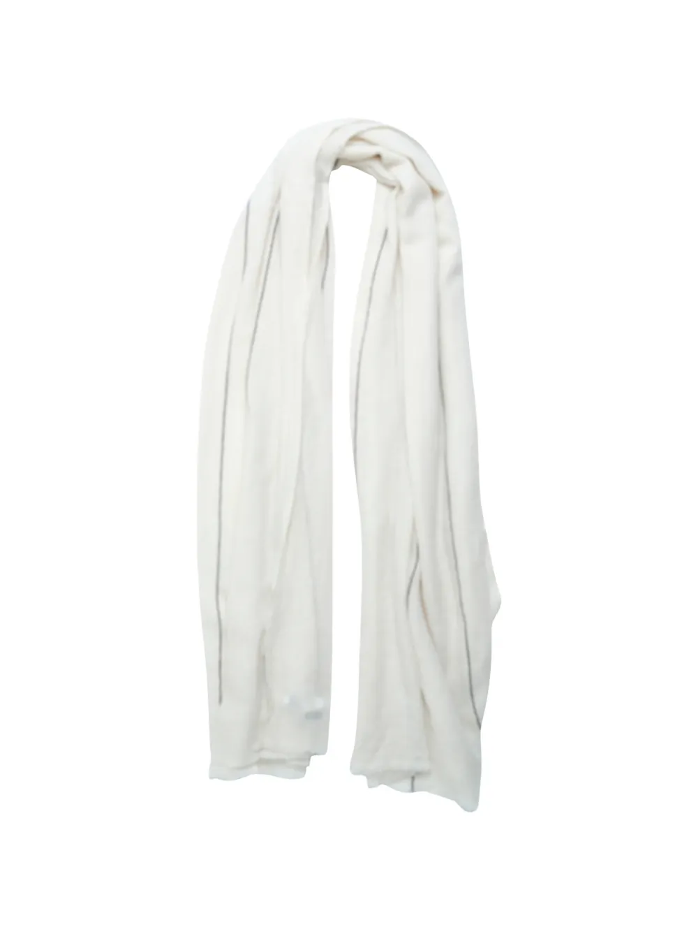 Comme Des Garçons x William Welstead contrast-stripe frayed scarf