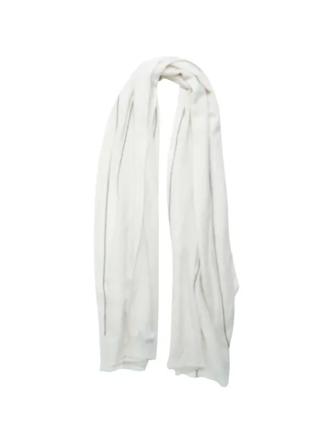 Comme Des Garçons x William Welstead contrast-stripe frayed scarf