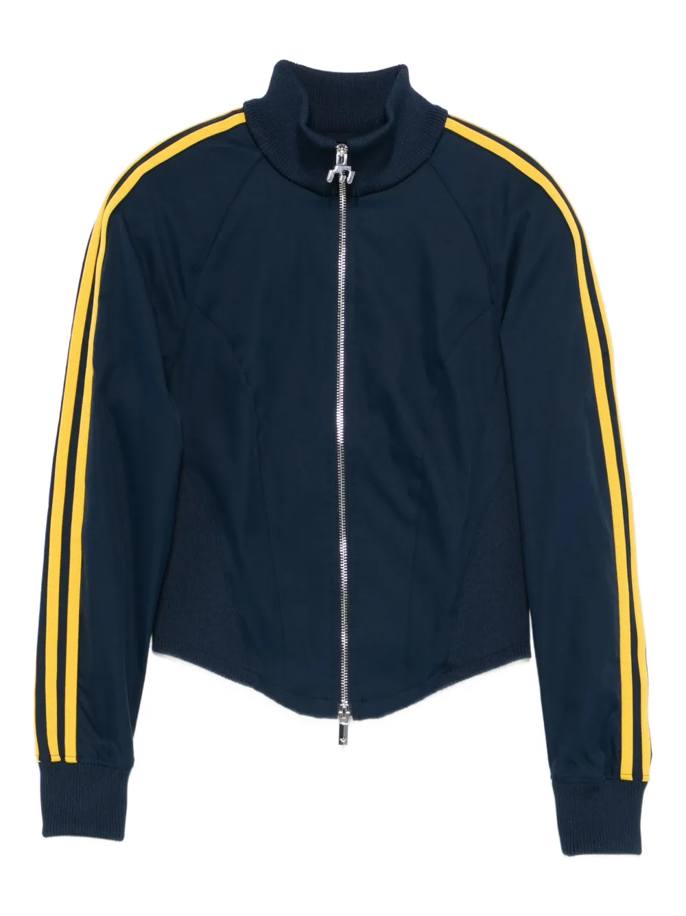 Adidas Originals X Miaou Corset Zip Sweatshirt In Blue
