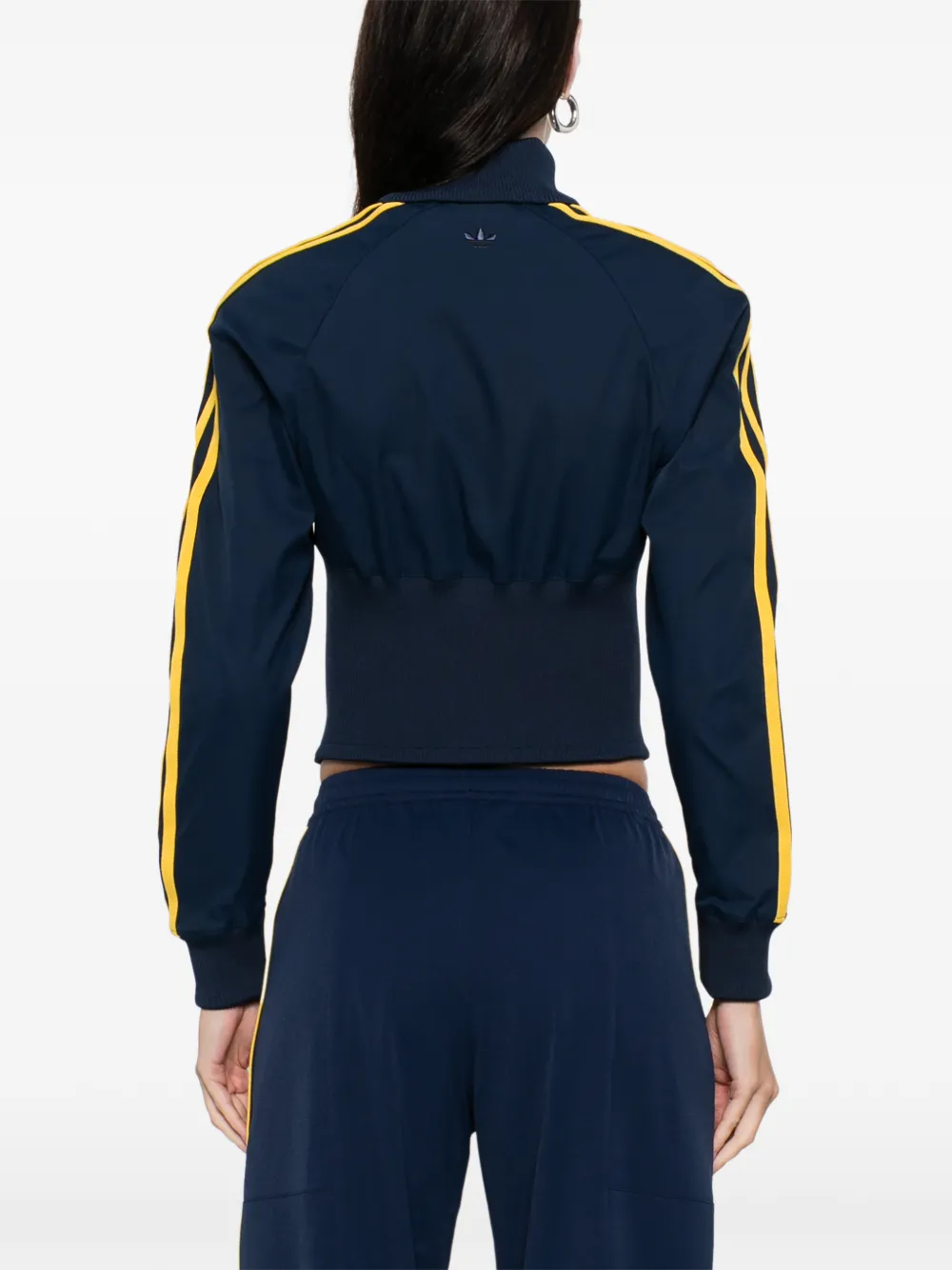 Adidas Originals X Miaou Corset Zip Sweatshirt In Blue