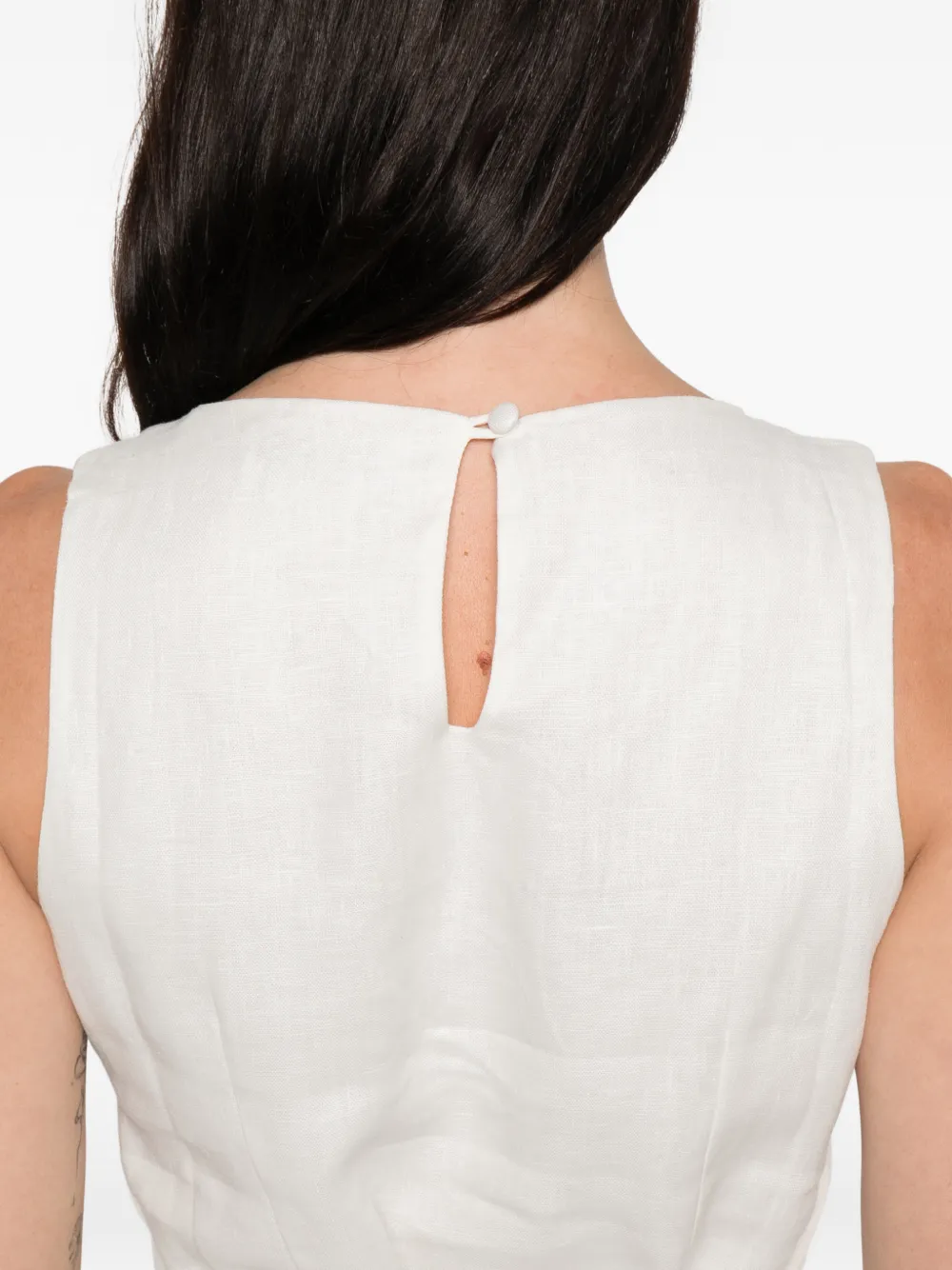 Faithfull Elena mini-jurk met zak Wit